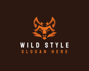 Wild Fox Animal logo design