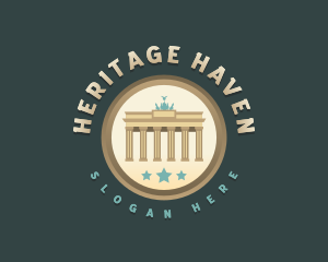 Historical Berlin Monument logo design