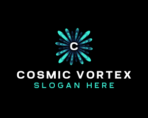 Tech Digital Vortex logo design