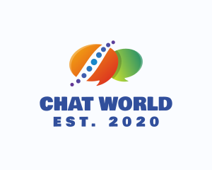 Chat App Telecom logo design