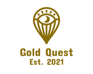 Gold Eye Balloon logo design