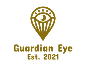 Gold Eye Balloon logo design