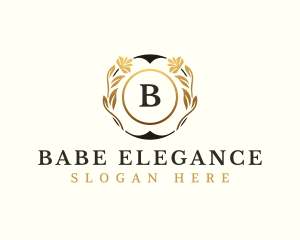 Elegant Floral Cosmetic logo design