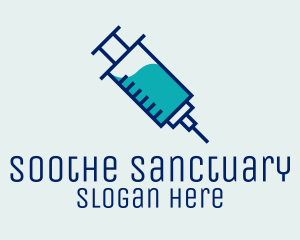 Blue Vaccine Needle logo