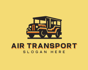 Jeepney Transportation Vehicle logo design