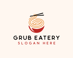 Asian Food Noodles logo design