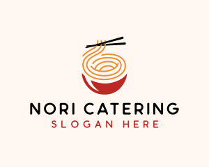 Asian Food Noodles logo design