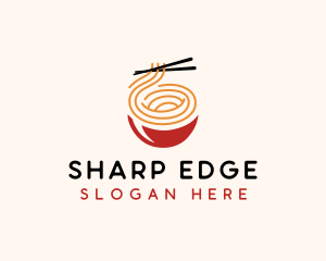 Asian Food Noodles logo design