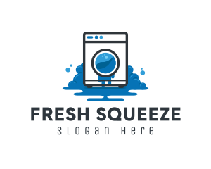 Cleaning Laundry Chore logo design