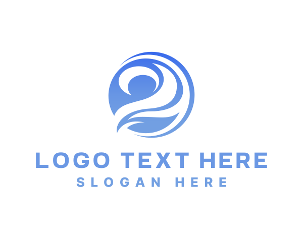 Swirl logo example 2