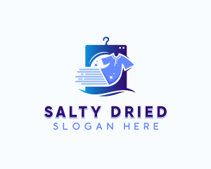 Laundry Shirt Washing logo design