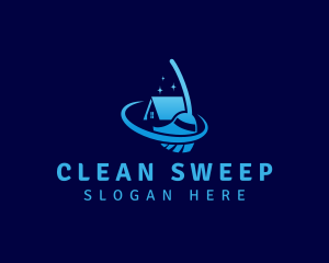 Broom Roof Cleaning logo design