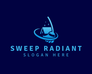 Broom Roof Cleaning logo design