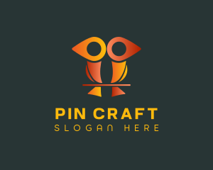 Bird Location Pin logo design