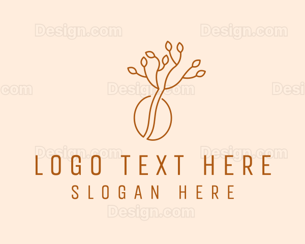 Minimalist Coffee Farmer Logo