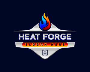 Heating Cooling Flame logo