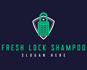 Security Lock Shield logo design