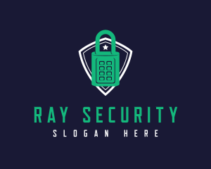 Security Lock Shield logo design