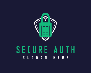 Security Lock Shield logo design