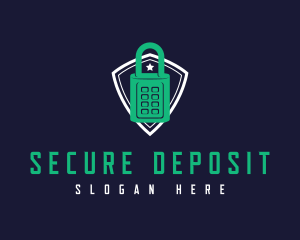 Security Lock Shield logo design