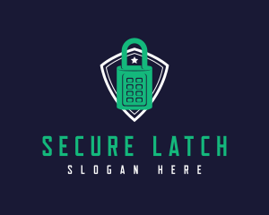 Security Lock Shield logo design