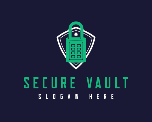 Security Lock Shield logo design