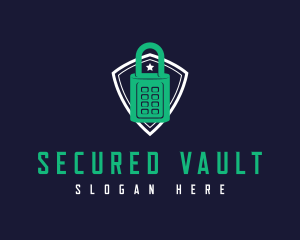 Security Lock Shield logo design