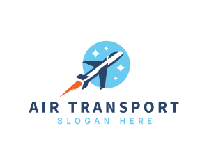 Fast Jet Plane Aerospace logo design