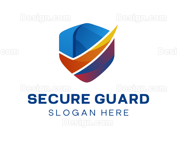 Gradient Defense Shield Logo