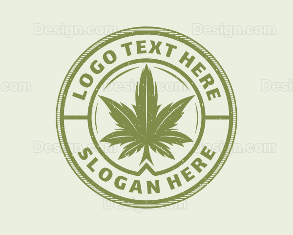 Medicinal Weed Leaf Logo