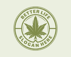 Medicinal Weed Leaf Logo