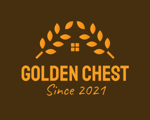 Golden Wheat House  logo design