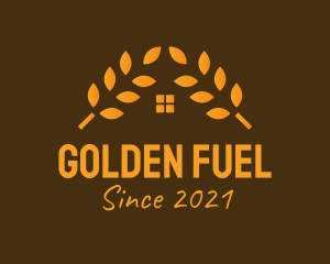 Golden Wheat House  logo design