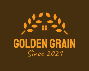 Golden Wheat House  logo design