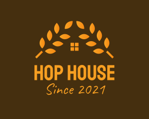 Golden Wheat House  logo design