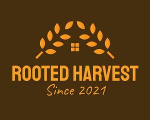 Golden Wheat House  logo design