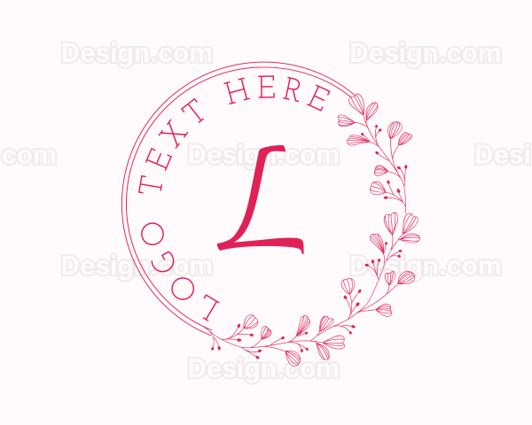 Eco Leaves Wreath Logo