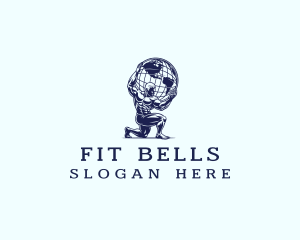 Atlas Globe Fitness logo design