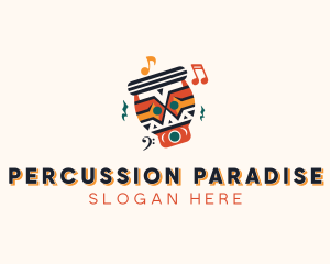 Djembe Drummer Instrument logo