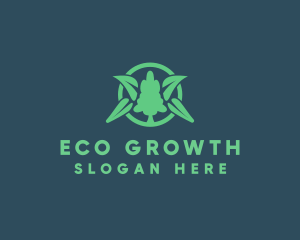 Nature Eco Tree  logo design