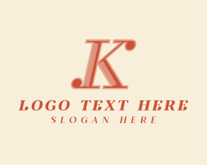 Elegant Stylish Lifestyle Letter K logo