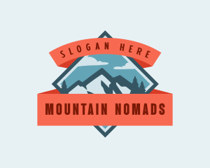 Mountain Outdoor Adventure logo design