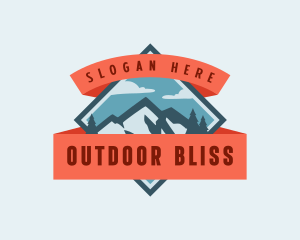 Mountain Outdoor Adventure logo design