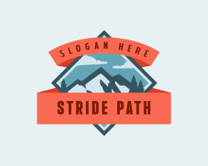 Mountain Outdoor Adventure logo design