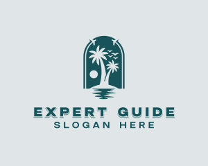 Tropical Island Travel logo design