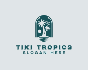 Tropical Island Travel logo design