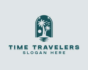 Tropical Island Travel logo design