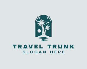 Tropical Island Travel logo design