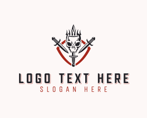 Mercenary Skull Dagger logo