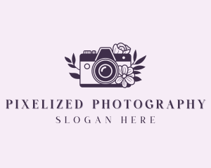 Floral Camera Photographer logo design